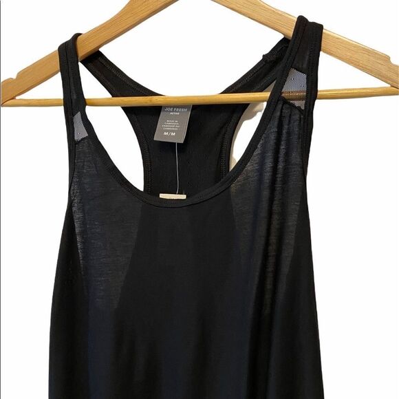 NWT JOE FRESH Black Racerback Cut Out Light Tank - Picture 2 of 8